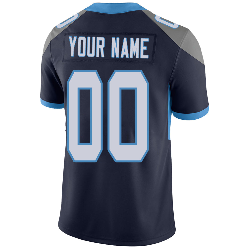 Custom Navy TEN Football Shirt Top