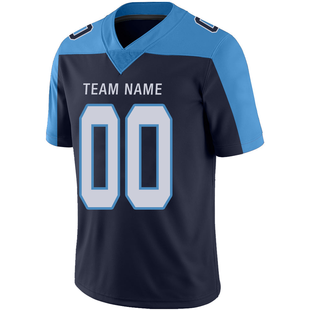 Custom Navy TEN Football Shirt Top