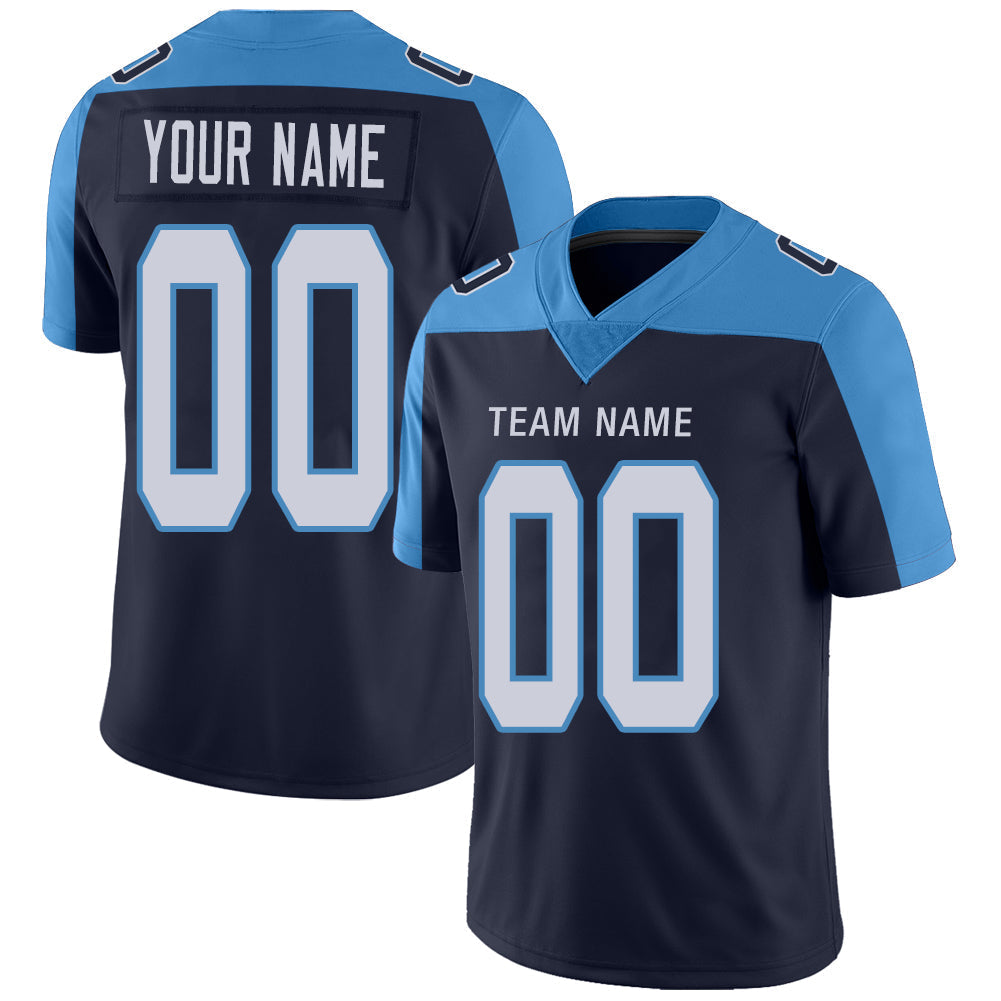 Custom Navy TEN Football Shirt Top
