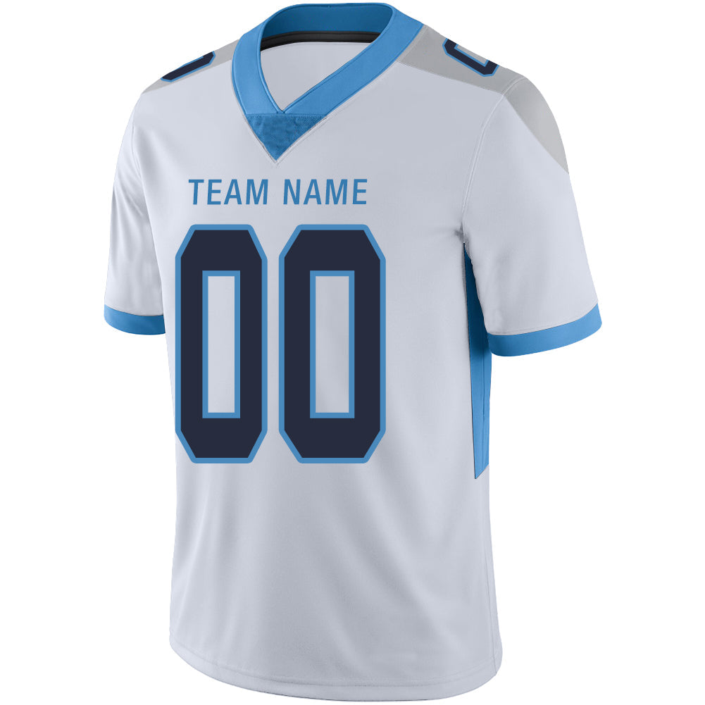 Custom White TEN Football Shirt Top