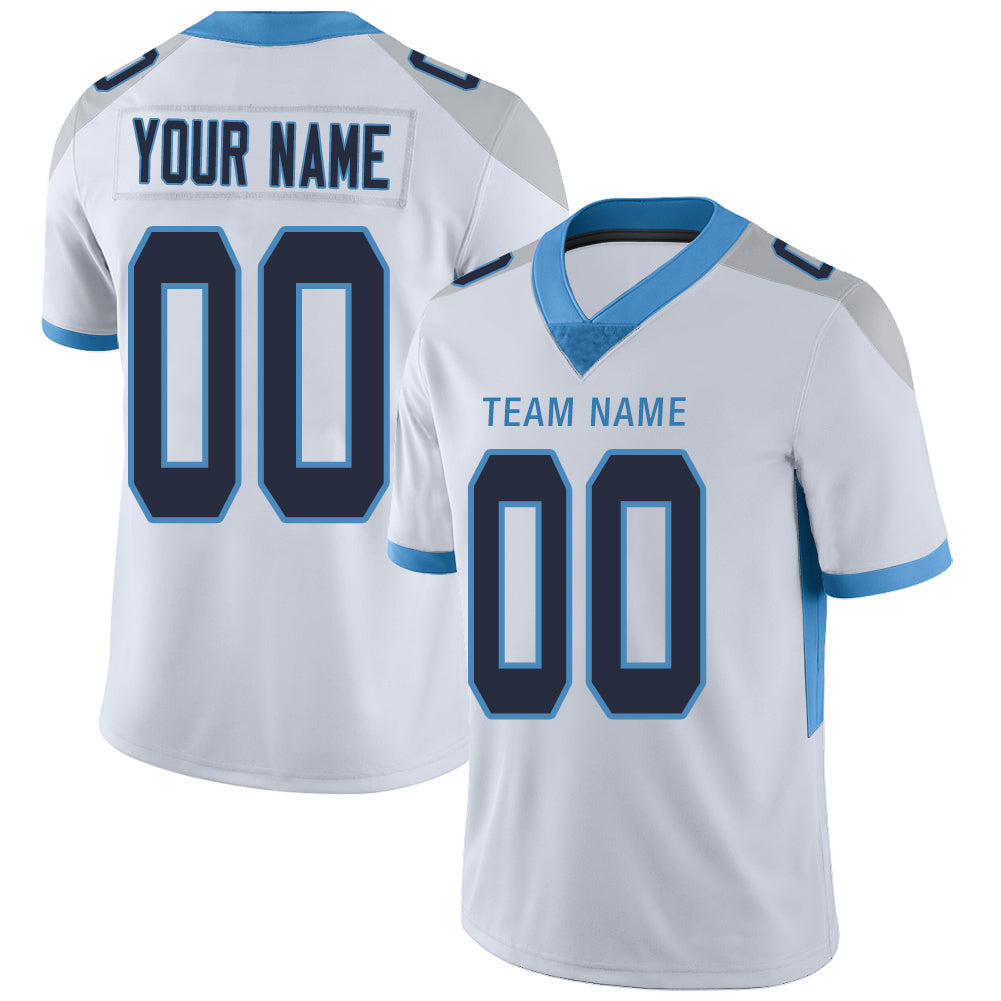 Custom White TEN Football Shirt Top