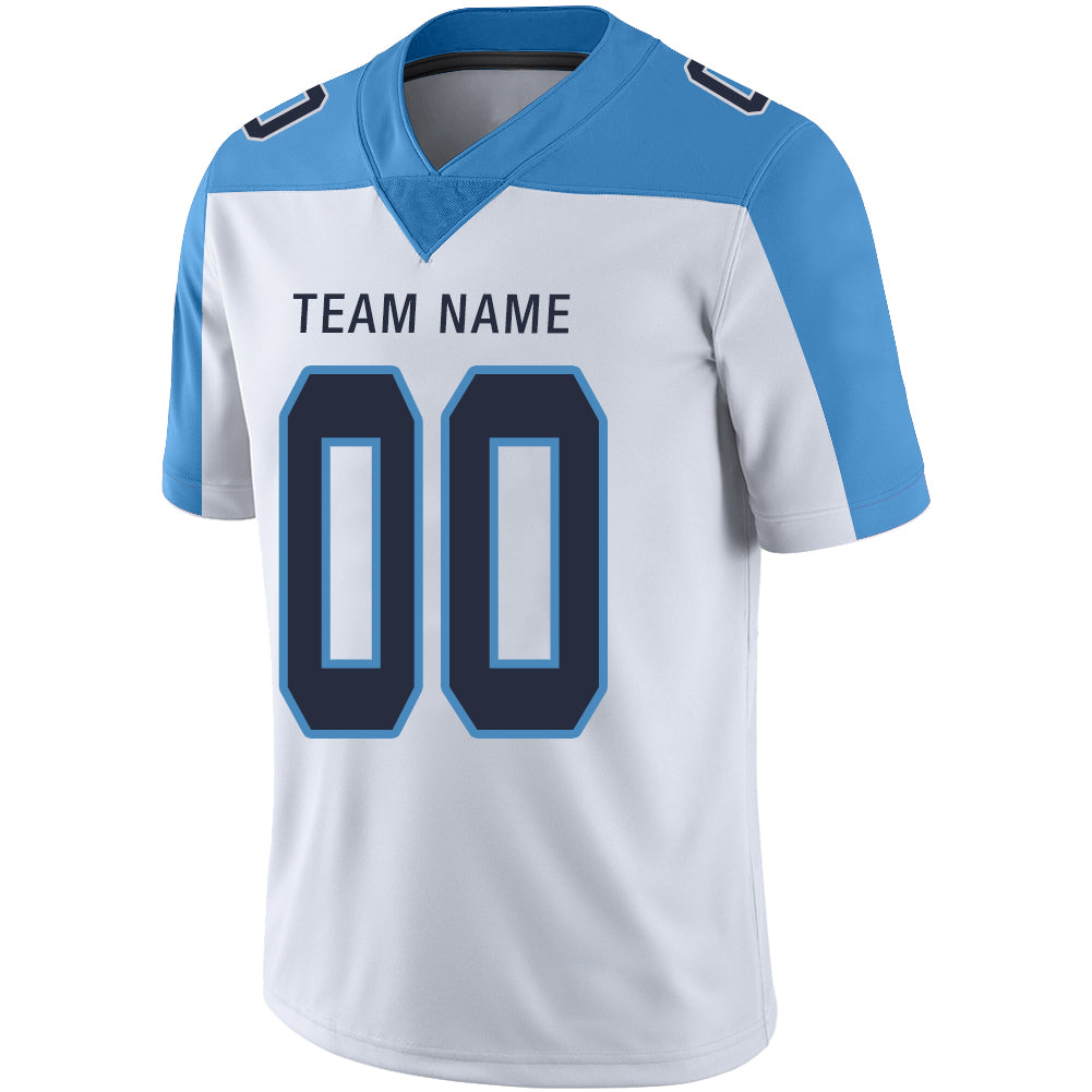 Custom White TEN Football Shirt Top