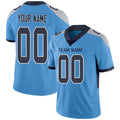 Custom Light Blue TEN Football Shirt Top