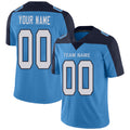 Custom Light Blue TEN Football Shirt Top