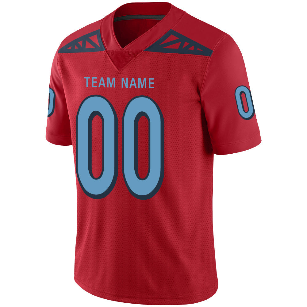 Custom Red TEN Football Shirt Top