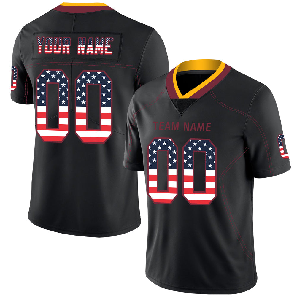 Custom Black Football Shirt Top