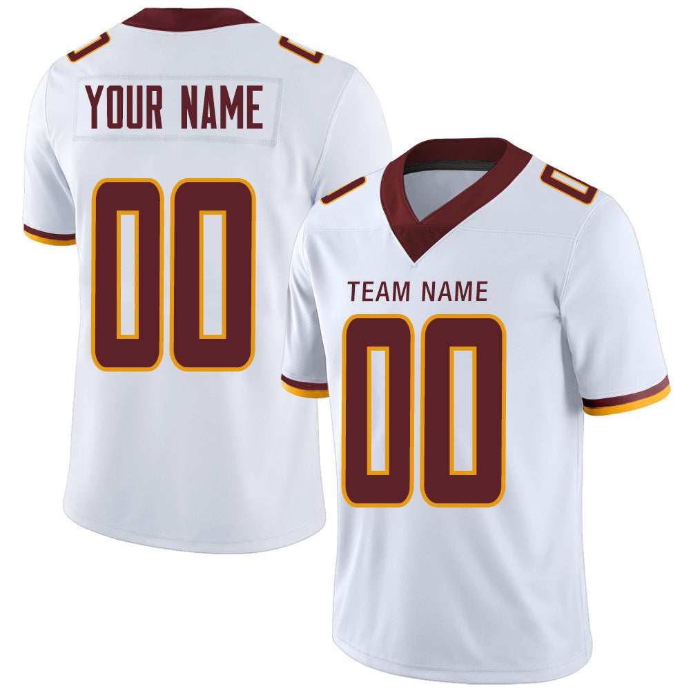 Custom White Football Shirt Top