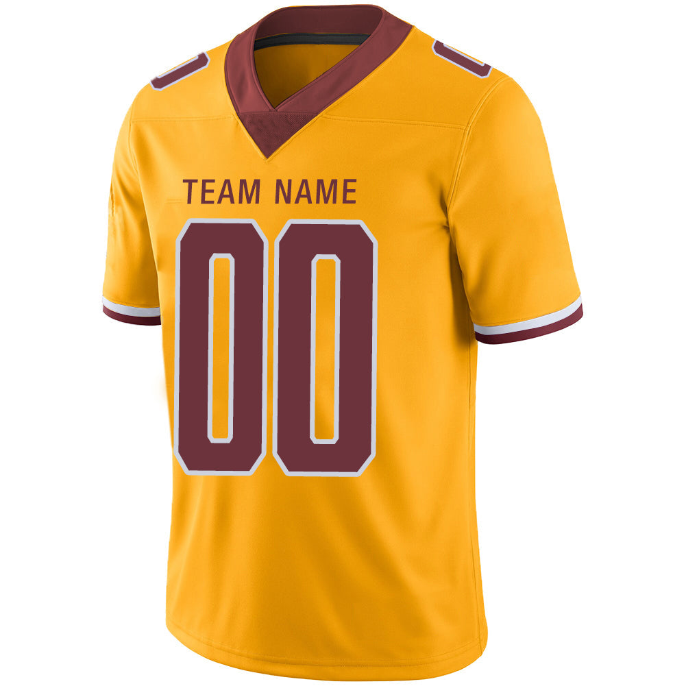 Custom Gold Football Shirt Top