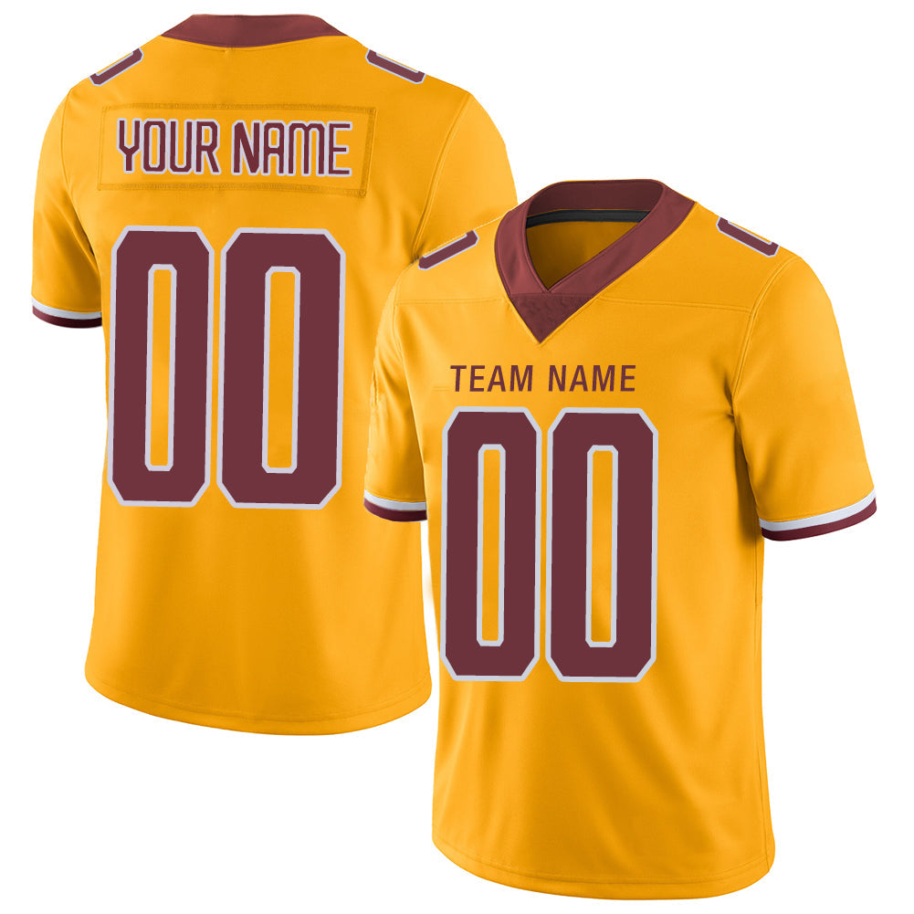 Custom Gold Football Shirt Top