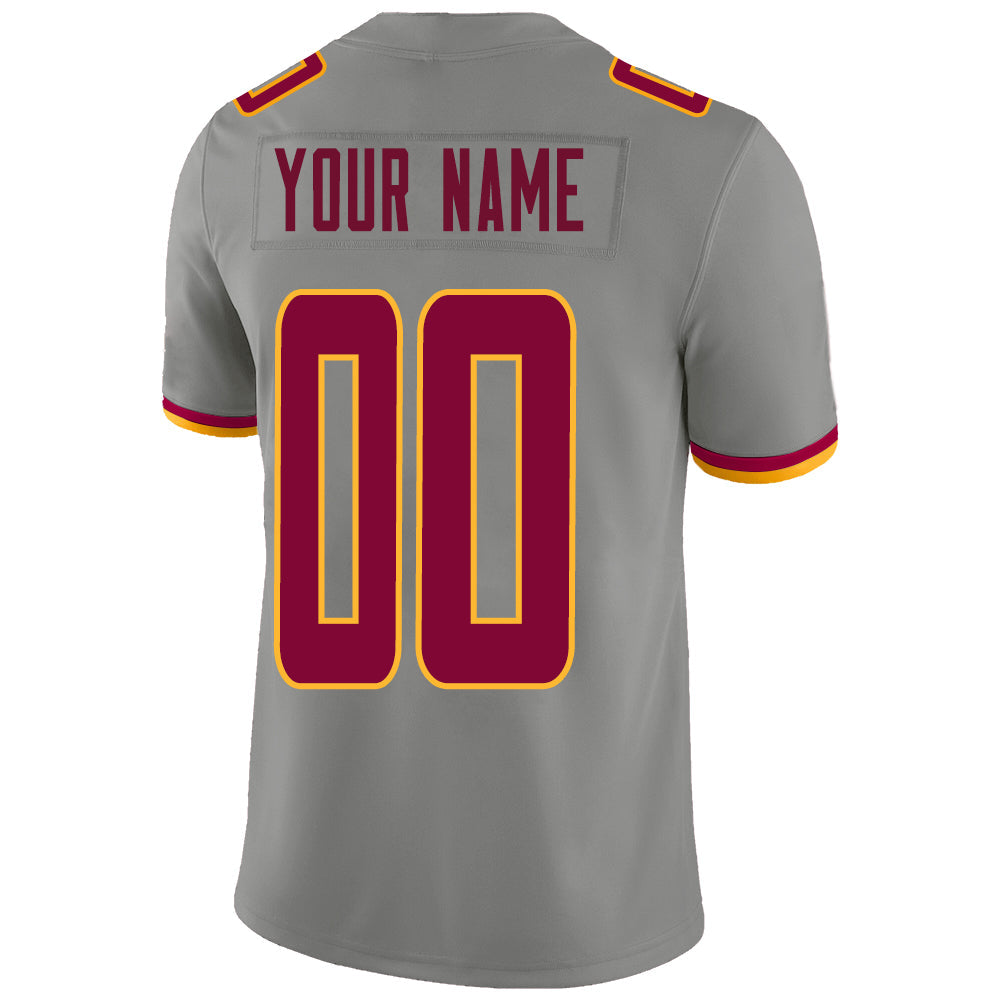Custom Grey Football Shirt Top