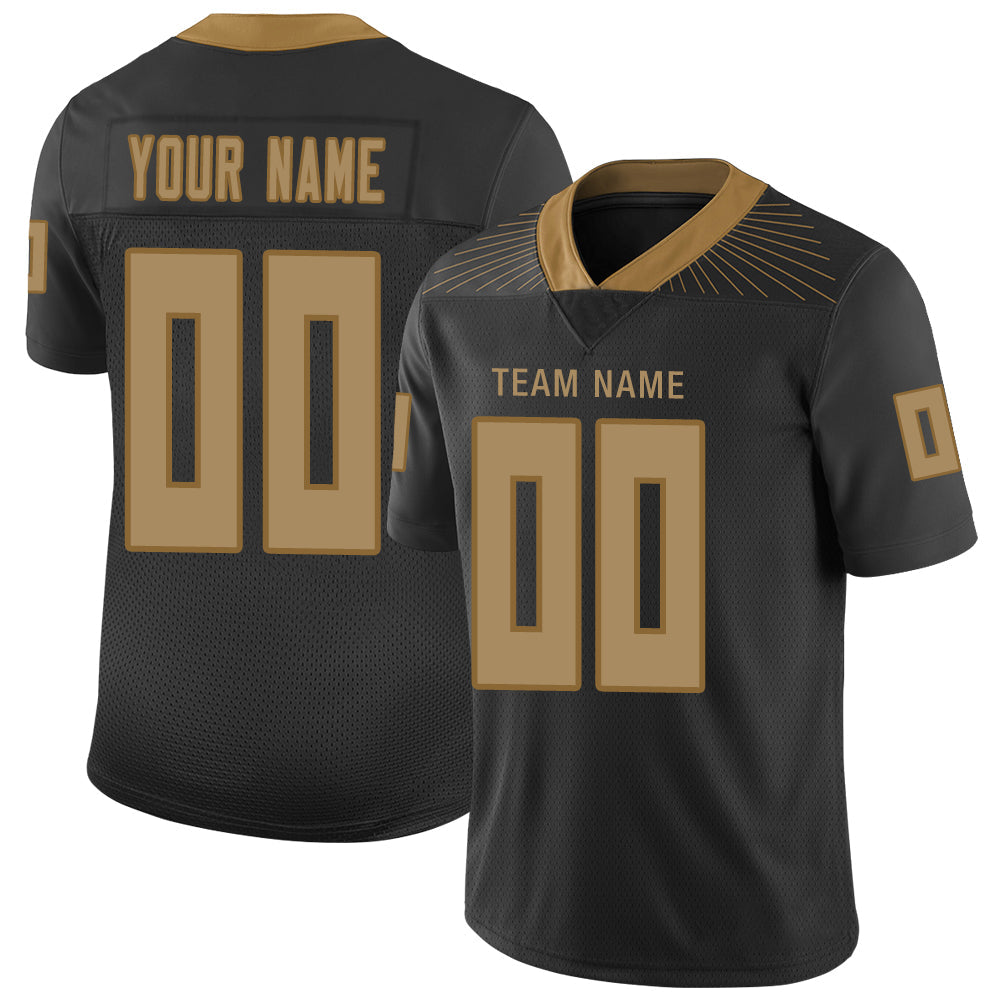 Custom Black Football Shirt Top