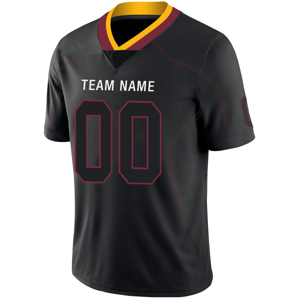 Custom Black Football Shirt Top