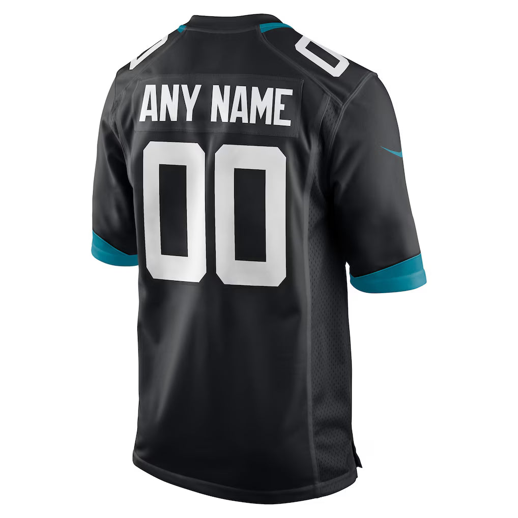Custom Black Throwback JAX Football Shirt Top